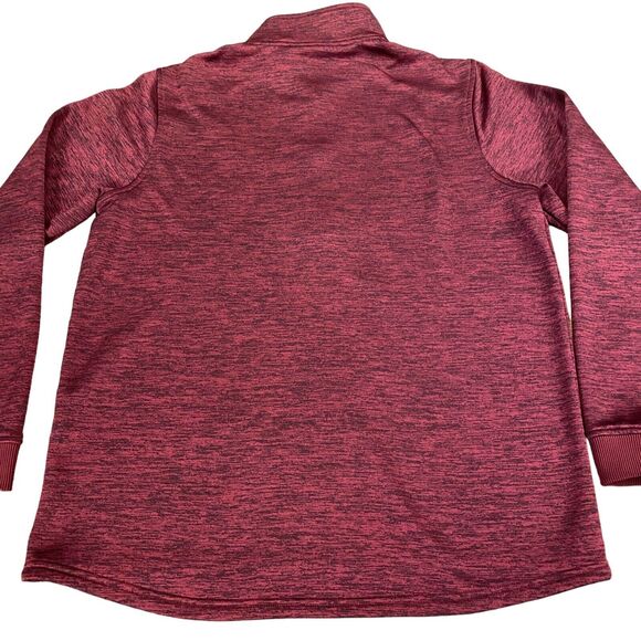 Under armour Sweatshirt Men's Medium Burgundy Loose Fit Coldgear Activewear - Picture 10 of 11